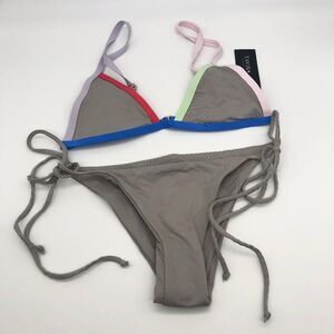 New Tavik Taupe Brown Bikini - Size XS